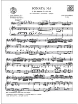 Sonata n. 6 in La magg. G4 e 4b - BOCCHERINI - Partition - Violoncelle